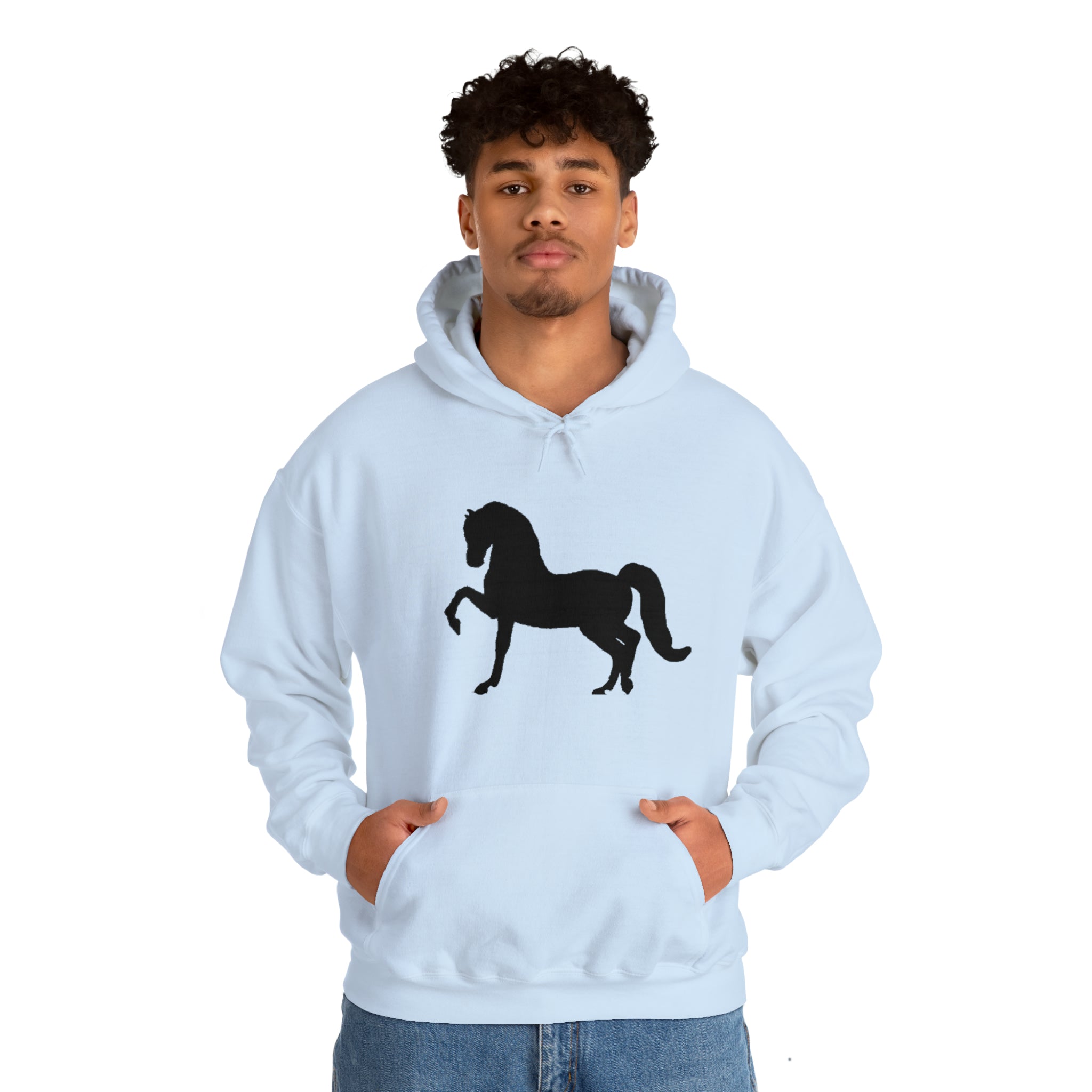 Unisex Heavy Blend™ Hooded Sweatshirt Morgan Horse front Print