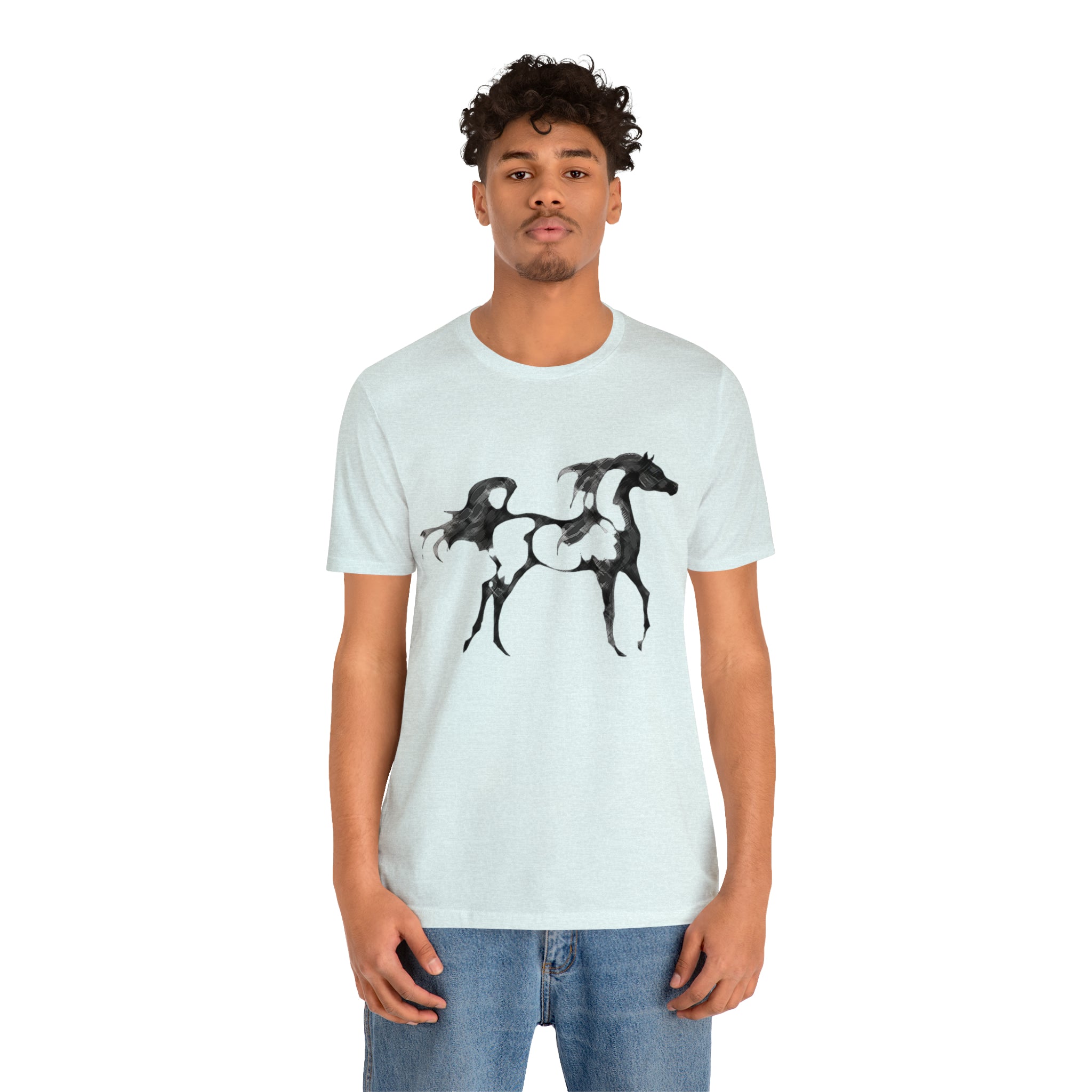 Unisex Jersey Short Sleeve Tee Arabian Horse Print