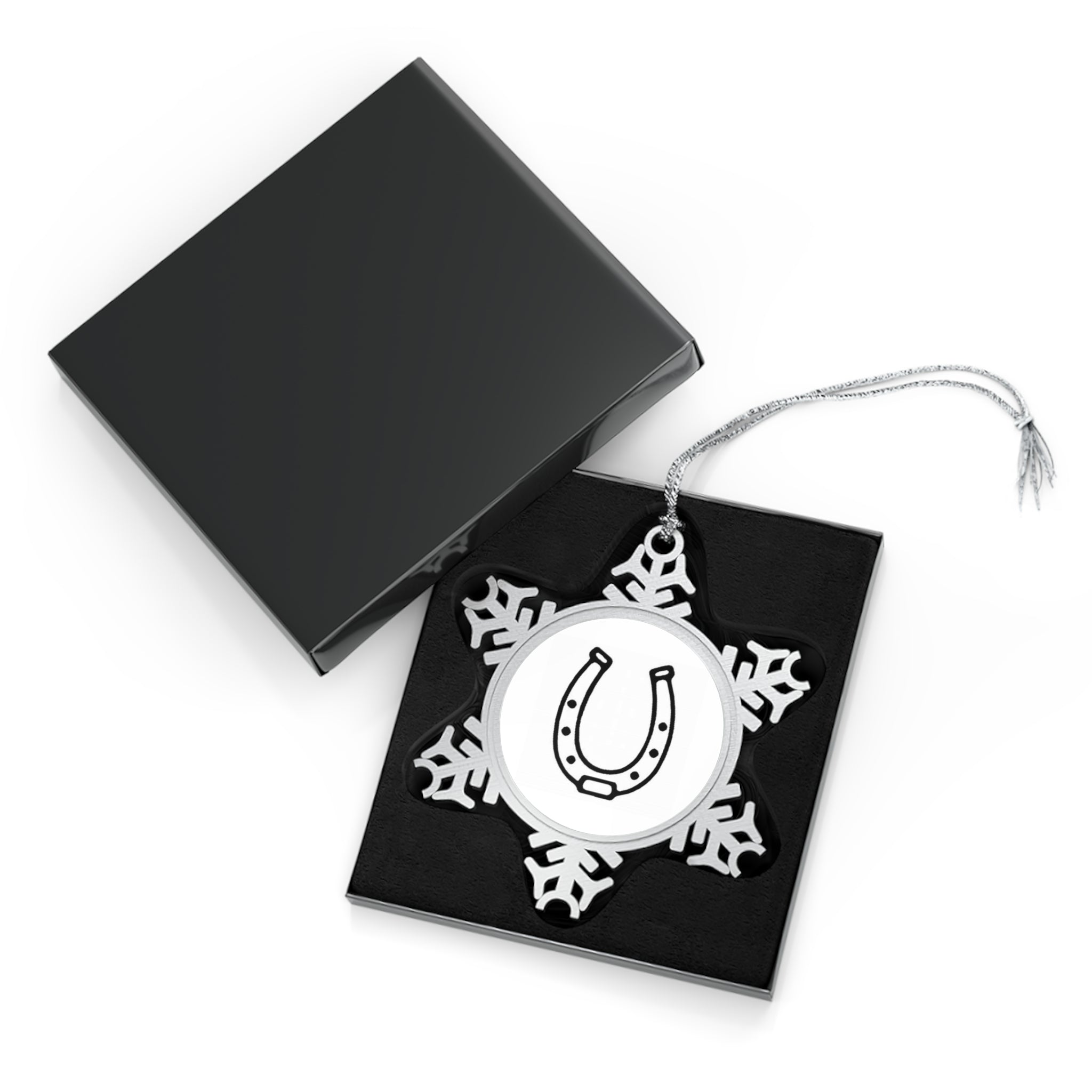 Pewter Snowflake Ornament - AdeleEmbroidery