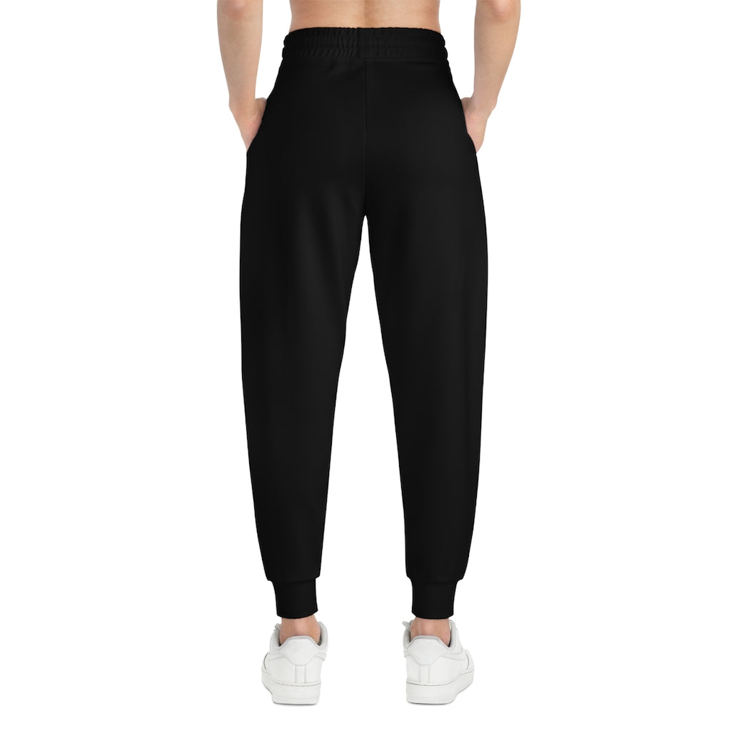 Saddlebred Print Athletic Joggers (AOP) Black