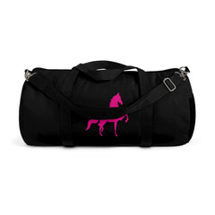 Saddlebred Print Black/Pink  Duffel Bag