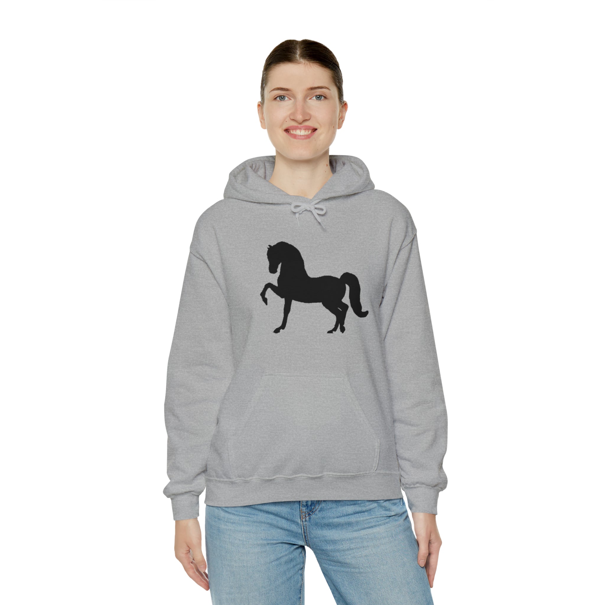 Unisex Heavy Blend™ Hooded Sweatshirt Morgan Horse front Print