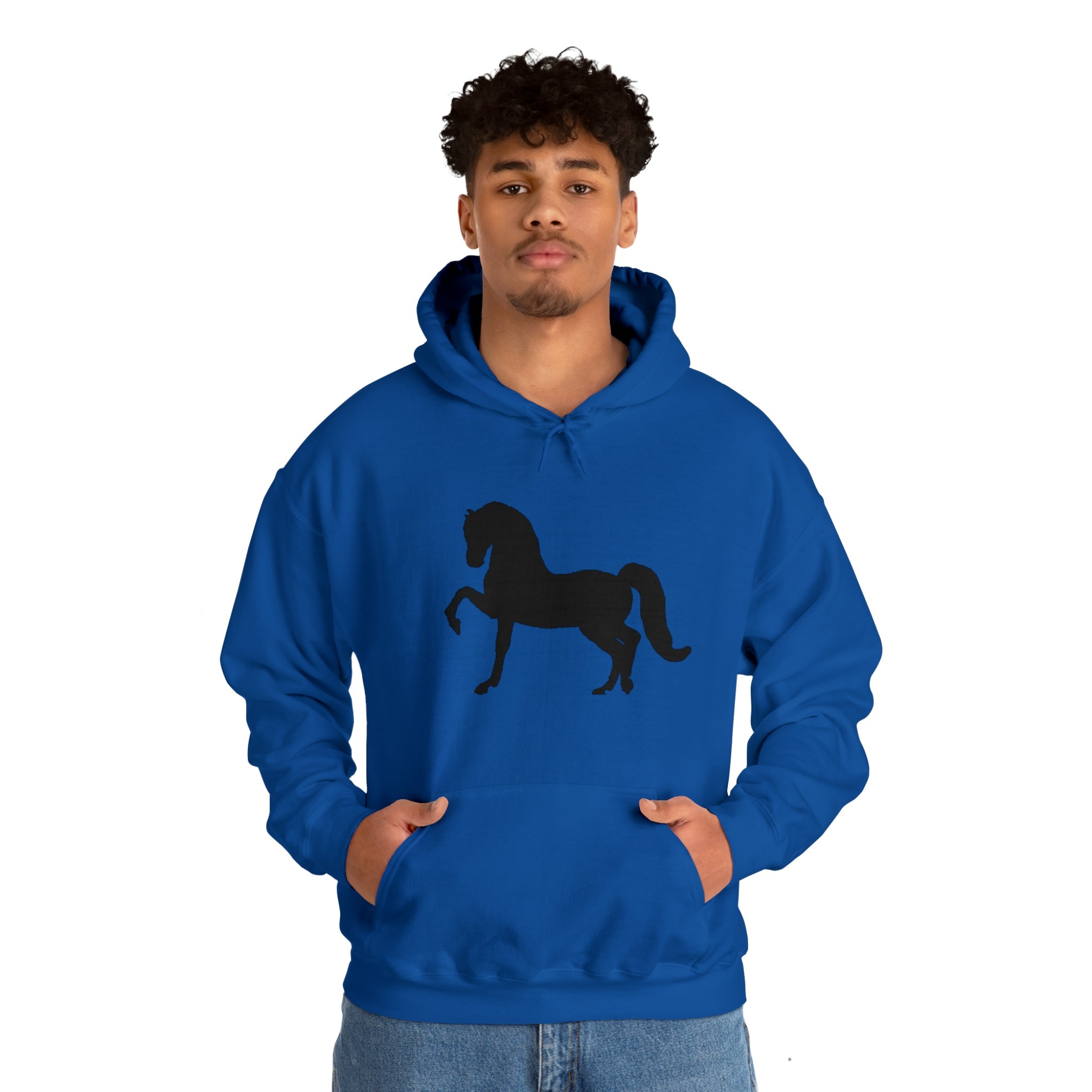 Unisex Heavy Blend™ Hooded Sweatshirt Morgan Horse front Print