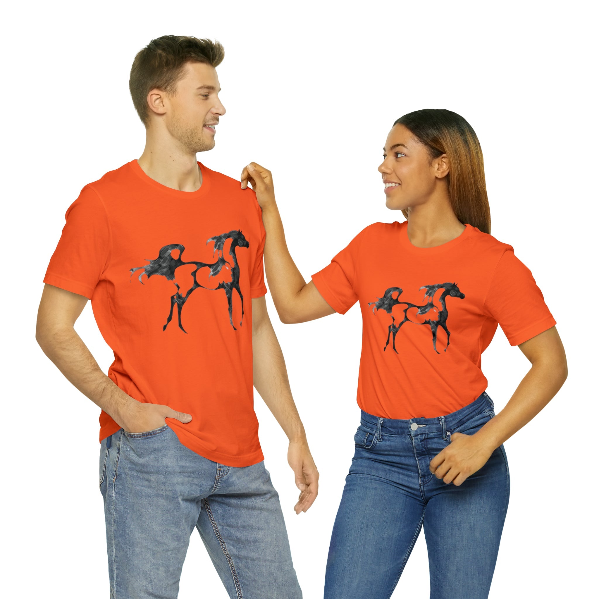 Unisex Jersey Short Sleeve Tee Arabian Horse Print