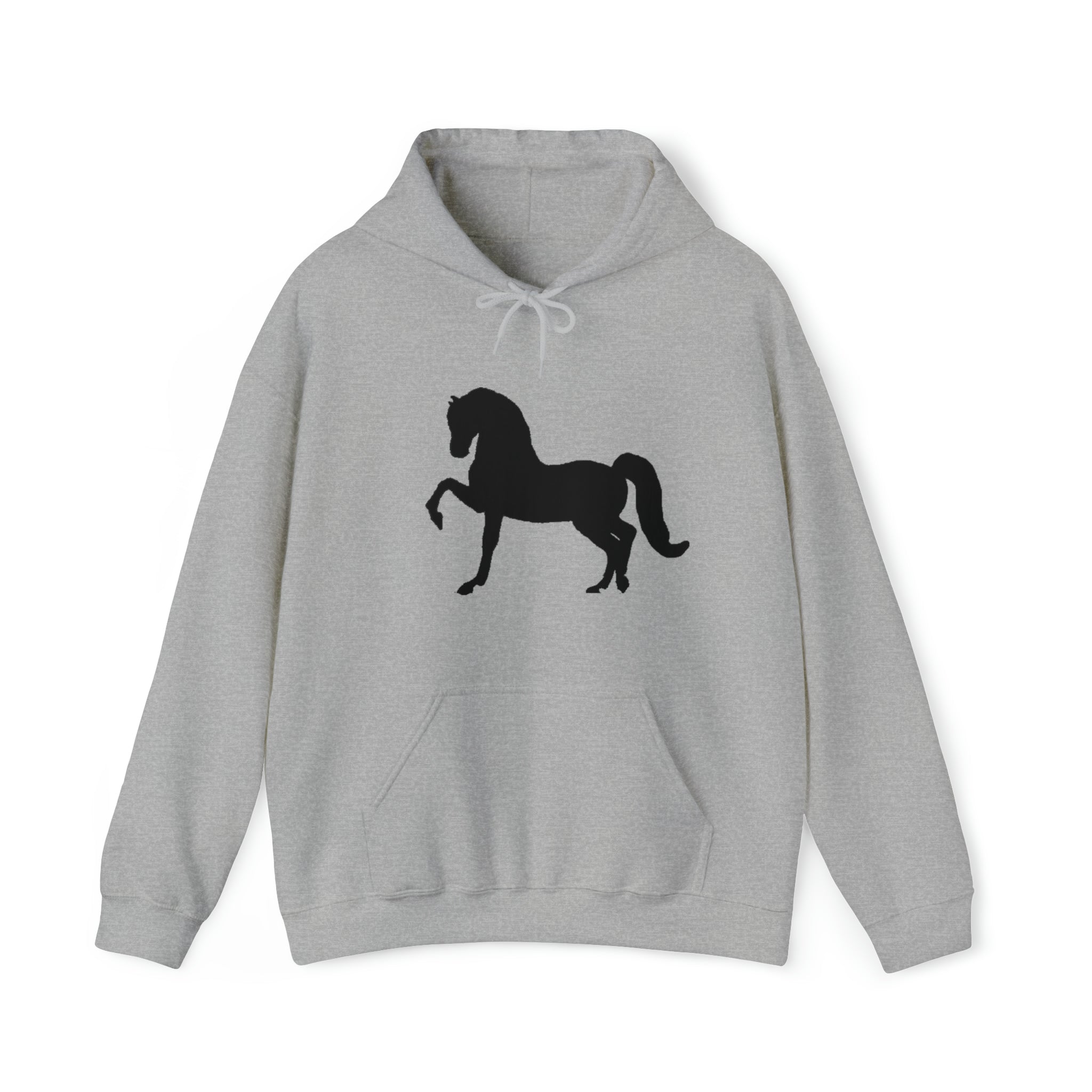 Unisex Heavy Blend™ Hooded Sweatshirt Morgan Horse front Print - AdeleEmbroidery