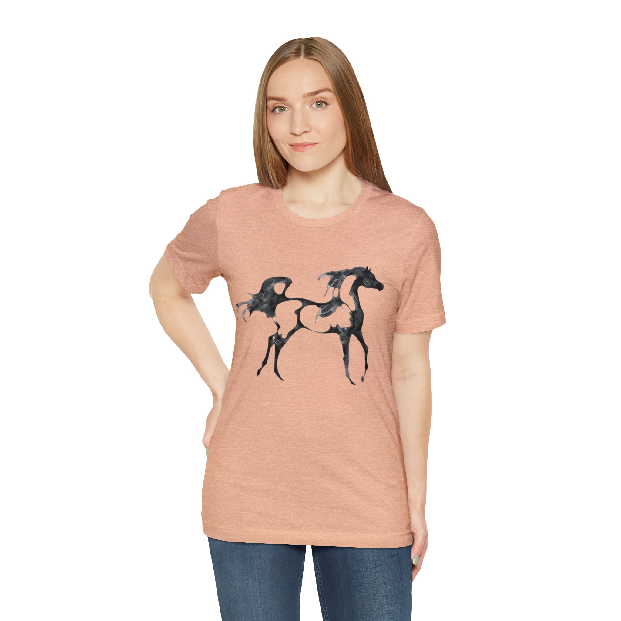 Unisex Jersey Short Sleeve Tee Arabian Horse Print