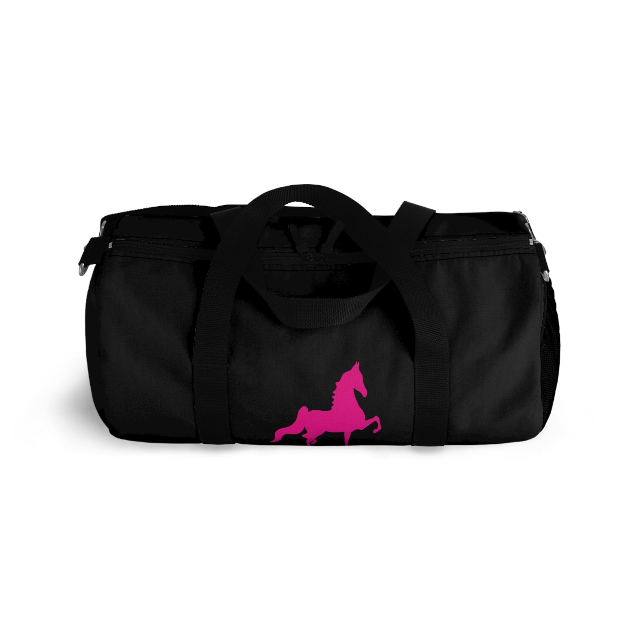 Saddlebred Print Black/Pink  Duffel Bag