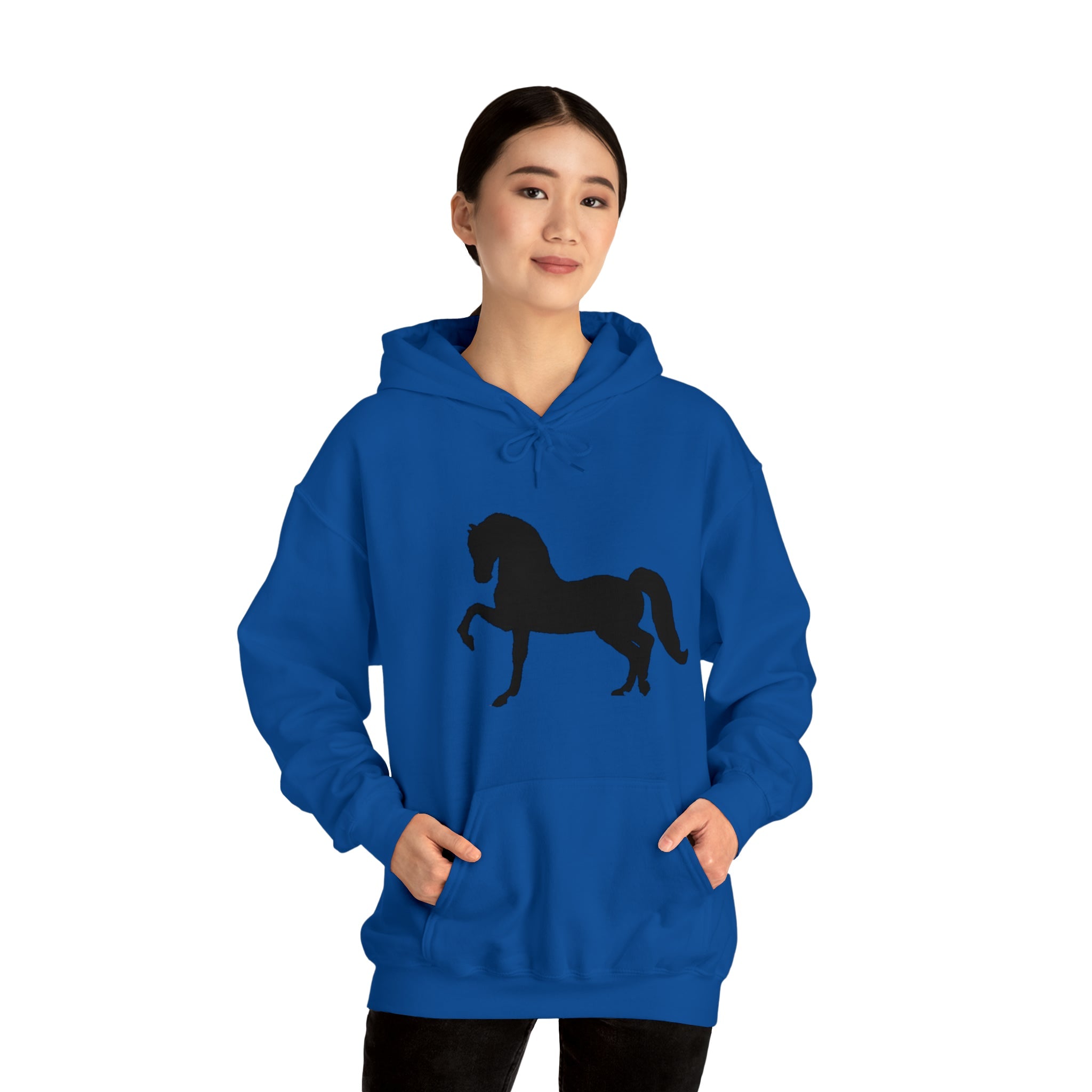 Unisex Heavy Blend™ Hooded Sweatshirt Morgan Horse front Print