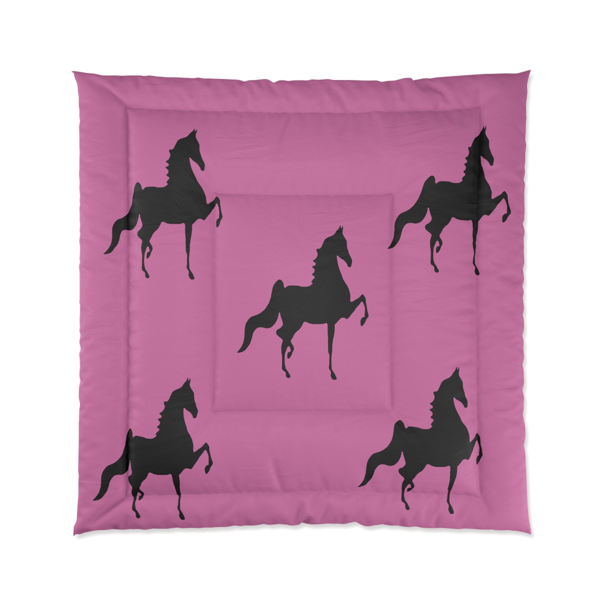 Comforter Pink with Saddlebred Print