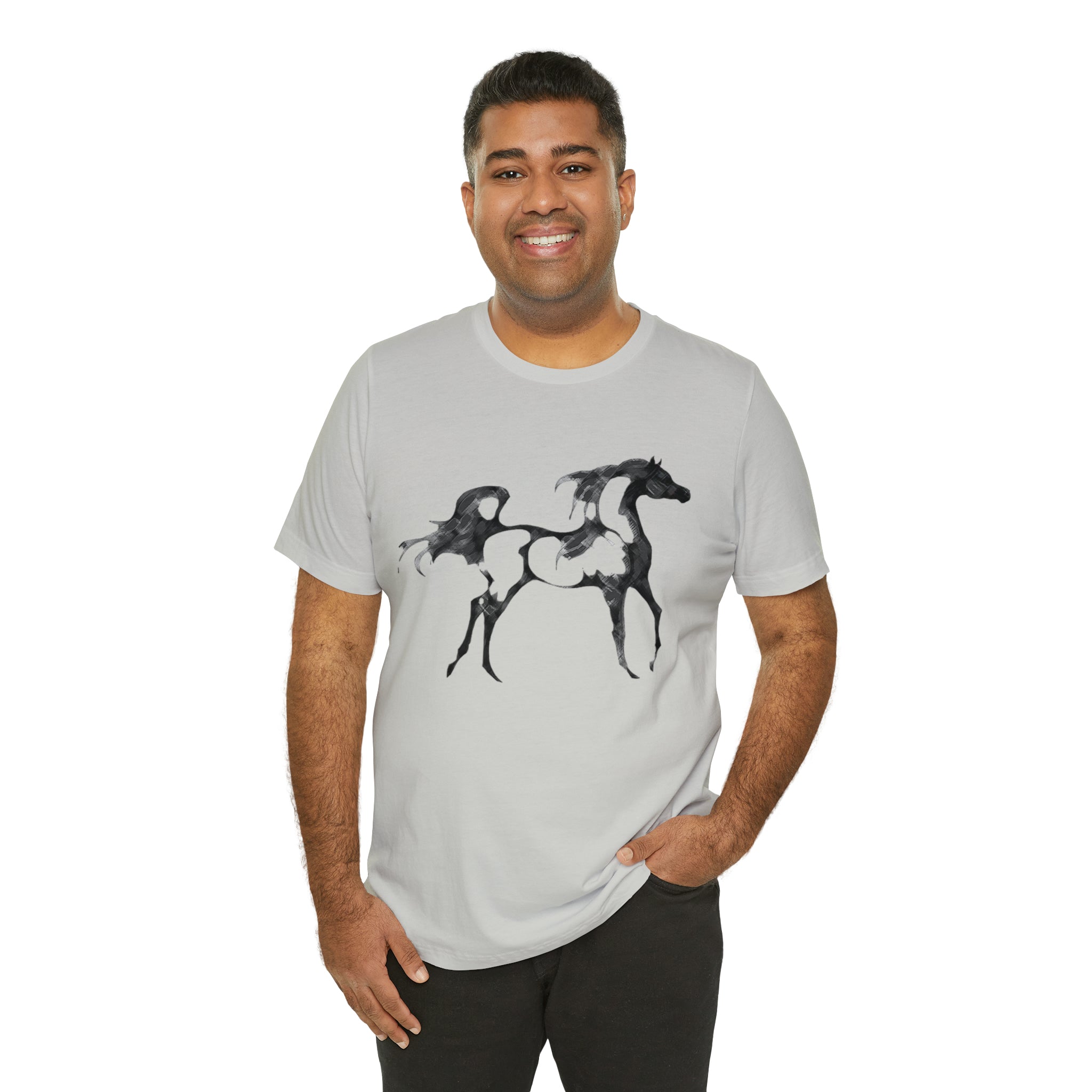 Unisex Jersey Short Sleeve Tee Arabian Horse Print