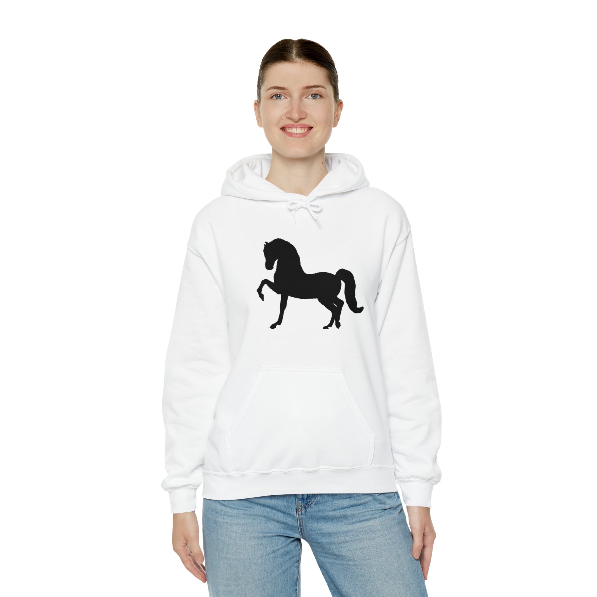 Unisex Heavy Blend™ Hooded Sweatshirt Morgan Horse front Print