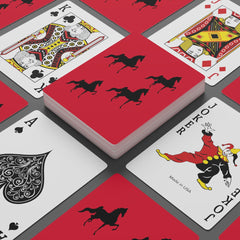 Saddlebred Print Custom Poker Cards