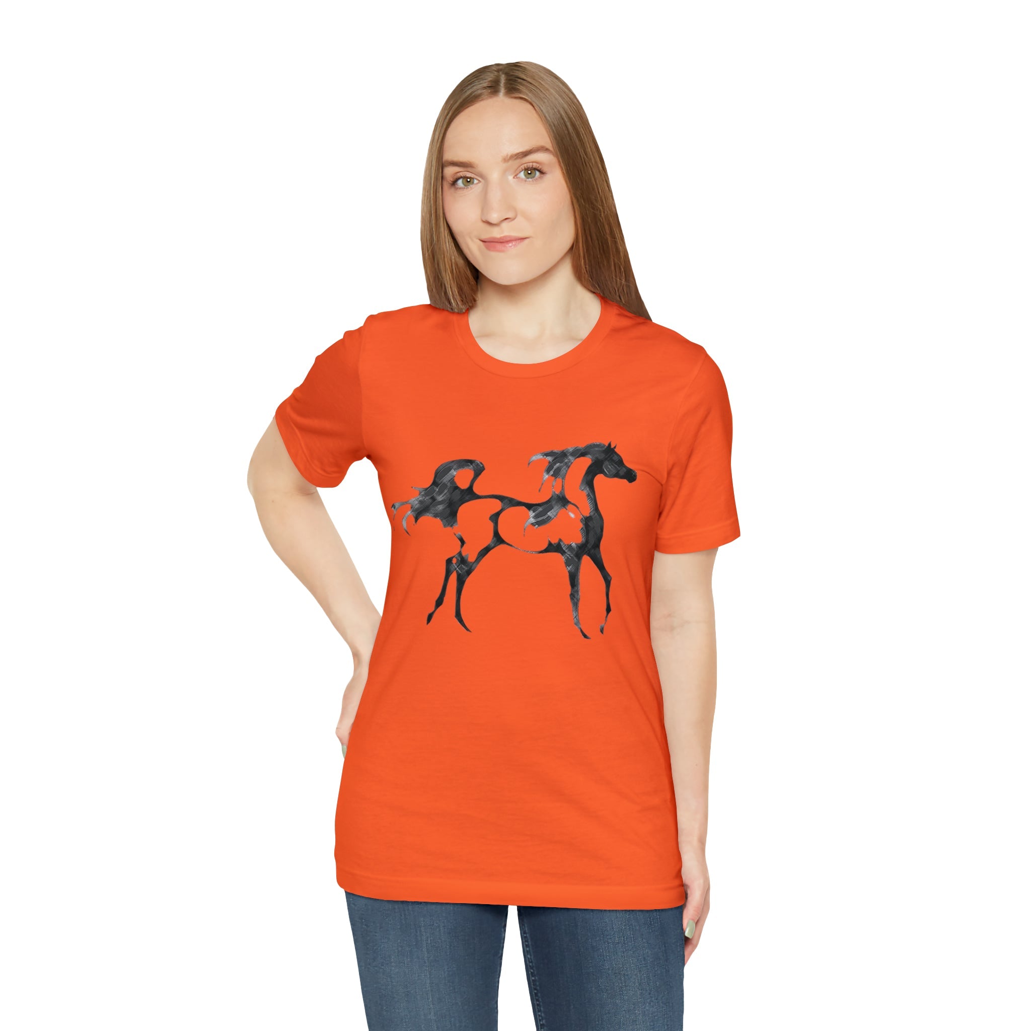 Unisex Jersey Short Sleeve Tee Arabian Horse Print