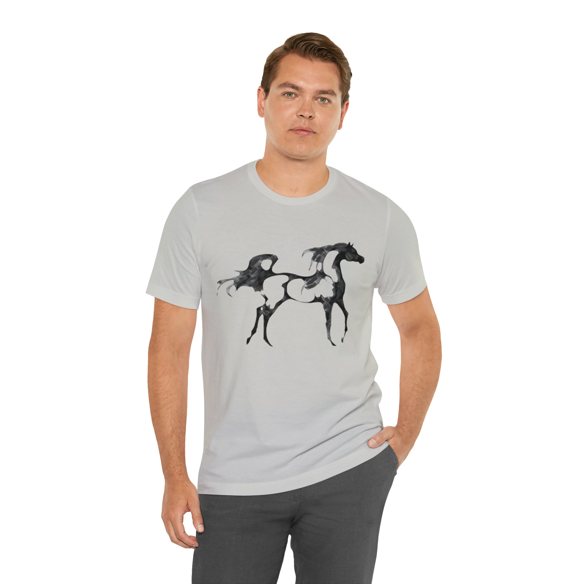 Unisex Jersey Short Sleeve Tee Arabian Horse Print