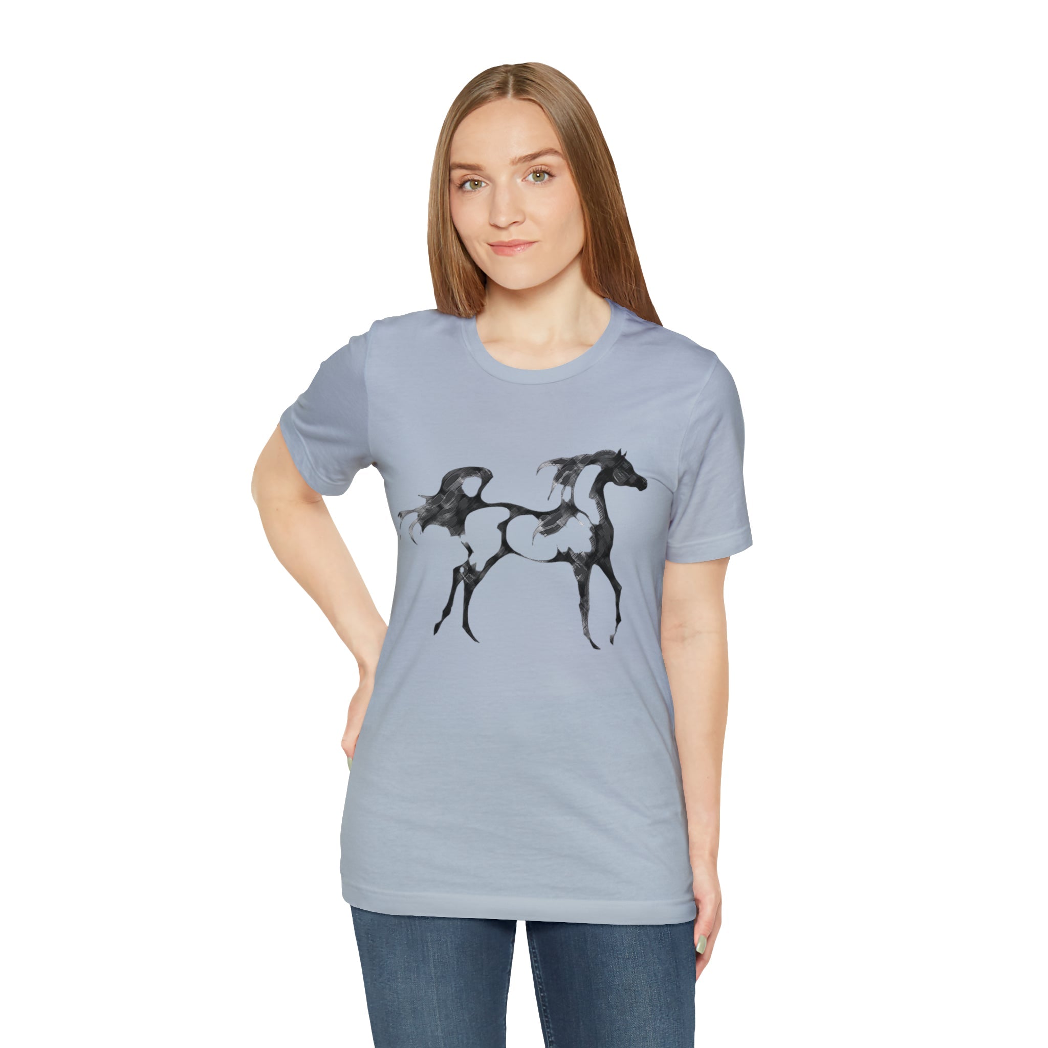 Unisex Jersey Short Sleeve Tee Arabian Horse Print