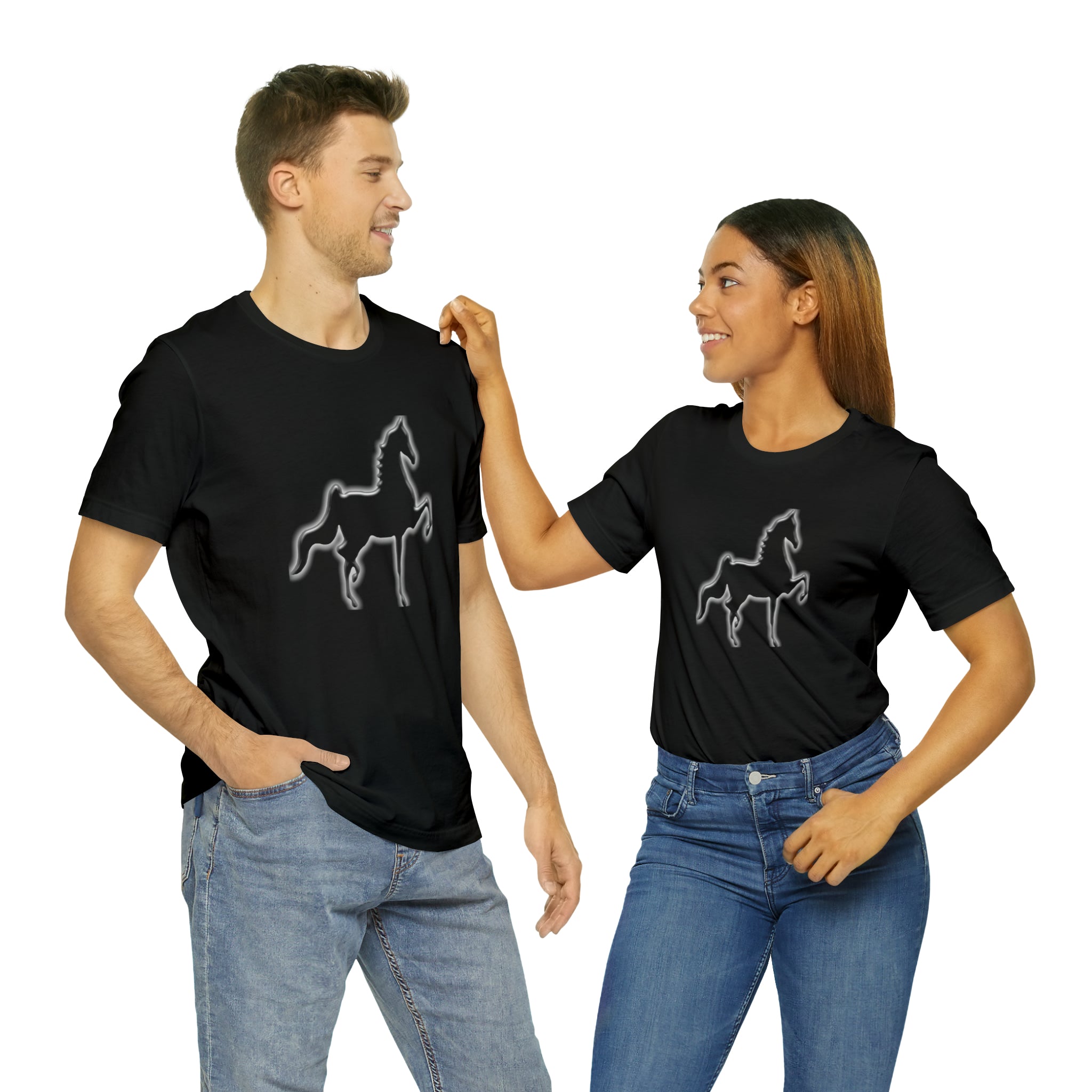 Unisex Jersey Short Sleeve Tee Saddlebred Print