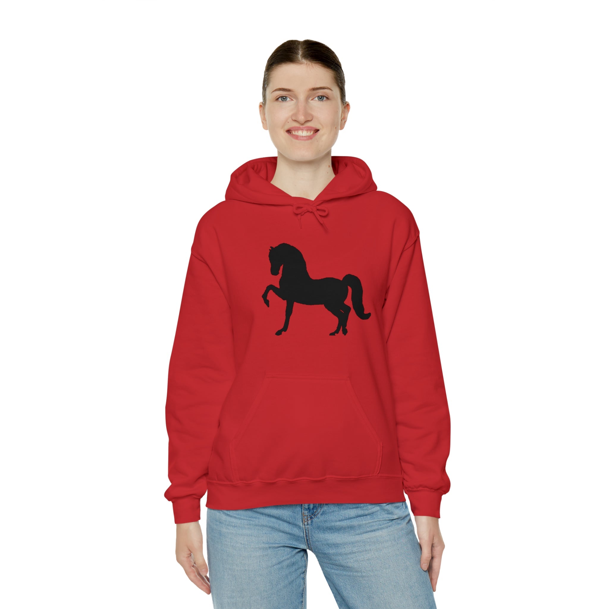 Unisex Heavy Blend™ Hooded Sweatshirt Morgan Horse front Print