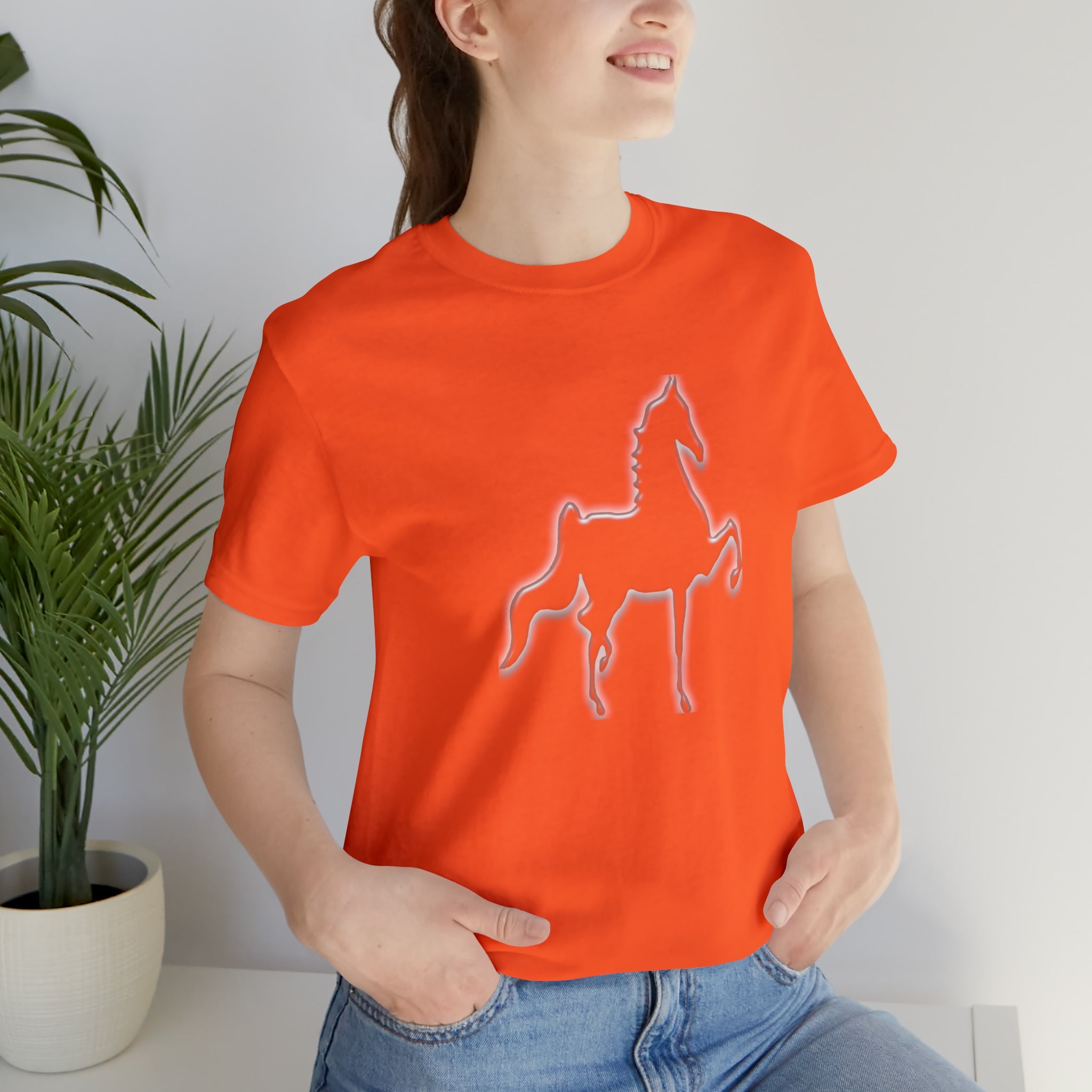 Unisex Jersey Short Sleeve Tee Saddlebred Print