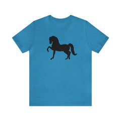 Unisex Jersey Short Sleeve Tee with Front Morgan Horse Print