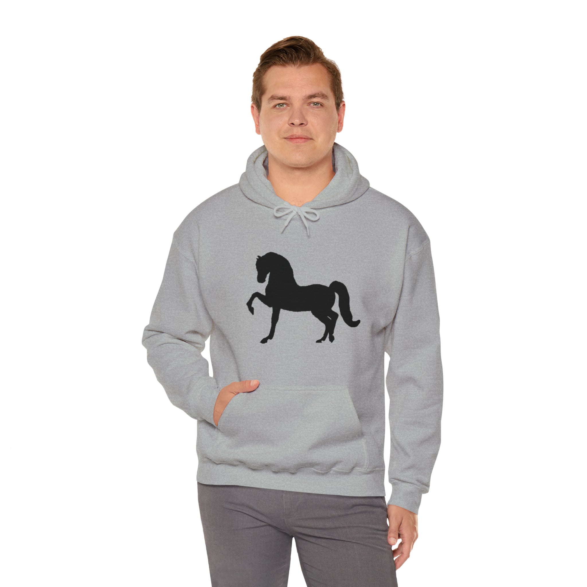 Unisex Heavy Blend™ Hooded Sweatshirt Morgan Horse front Print