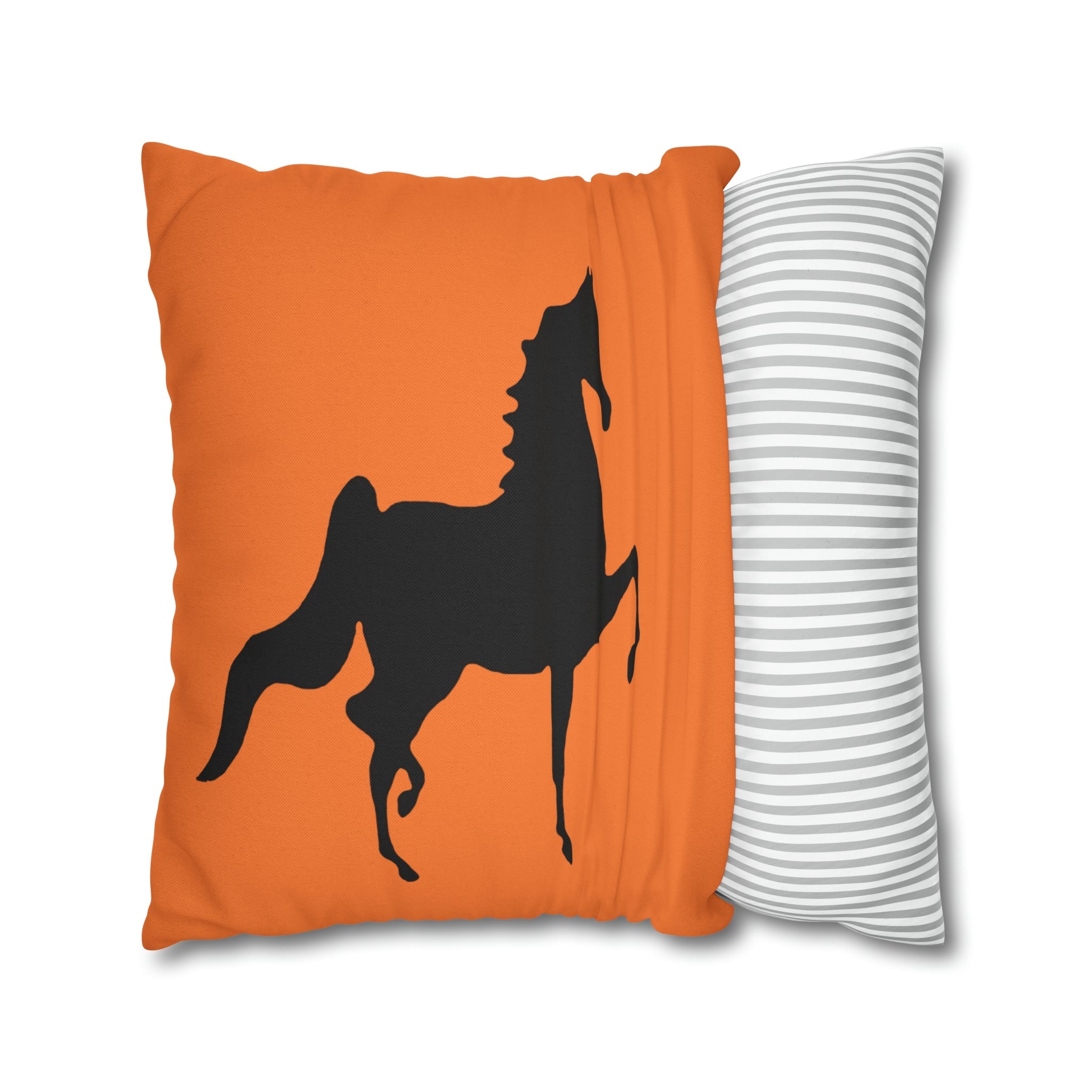 Saddlebred Print Spun Polyester Square Pillow Case