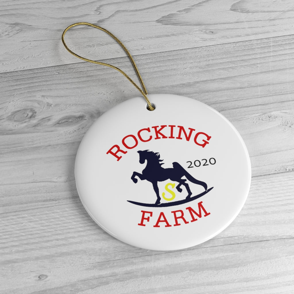 Rocking S Farm  Ornaments - AdeleEmbroidery