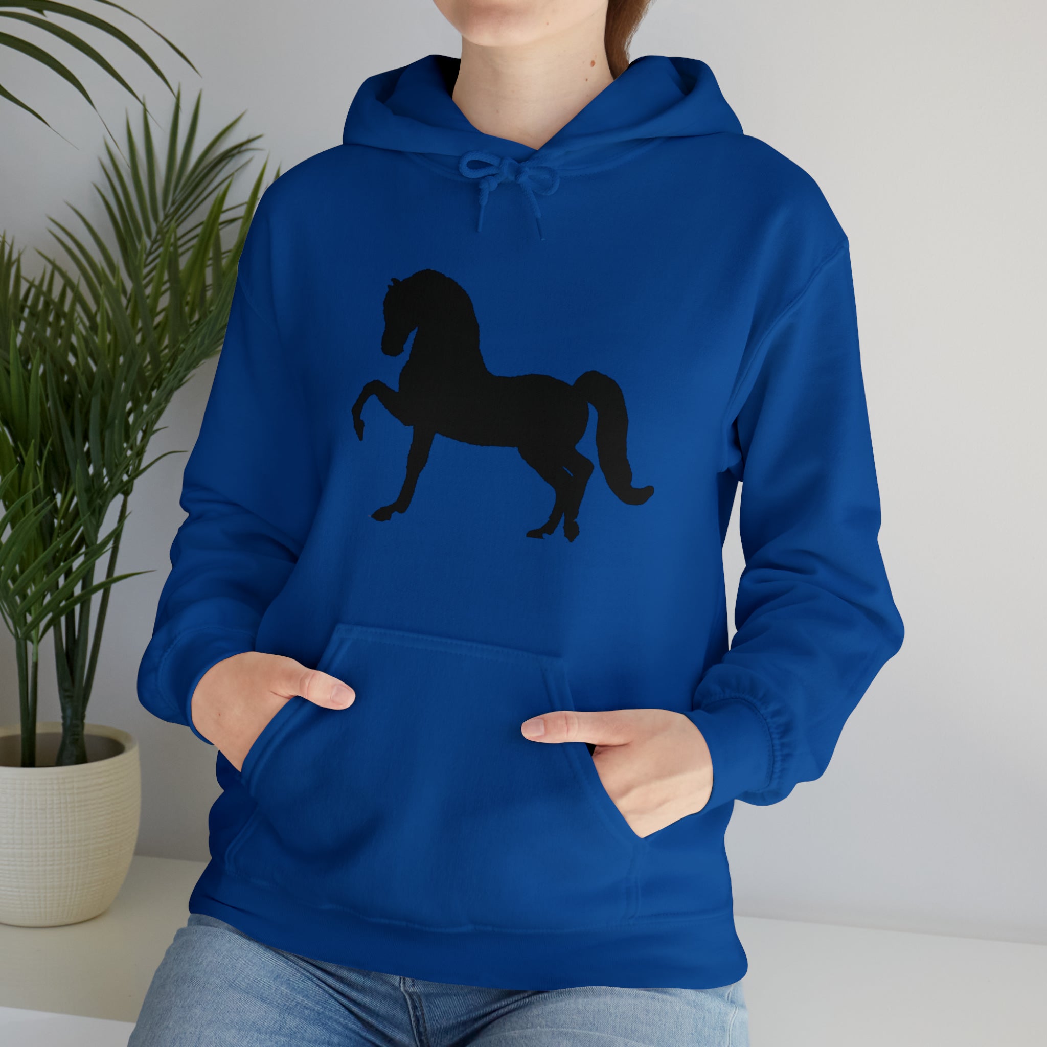 Unisex Heavy Blend™ Hooded Sweatshirt Morgan Horse front Print