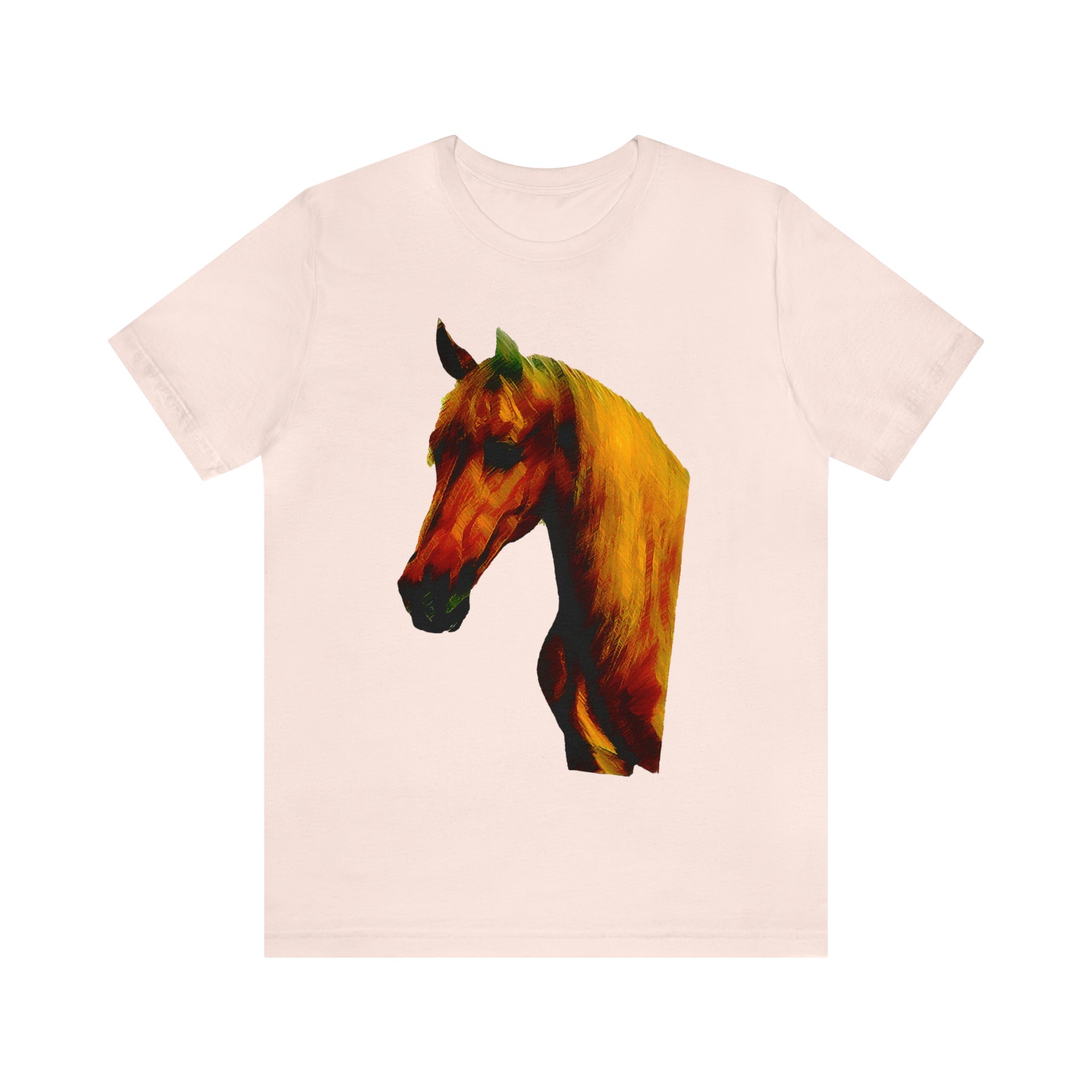 Unisex Jersey Short Sleeve Tee Horse Head Print