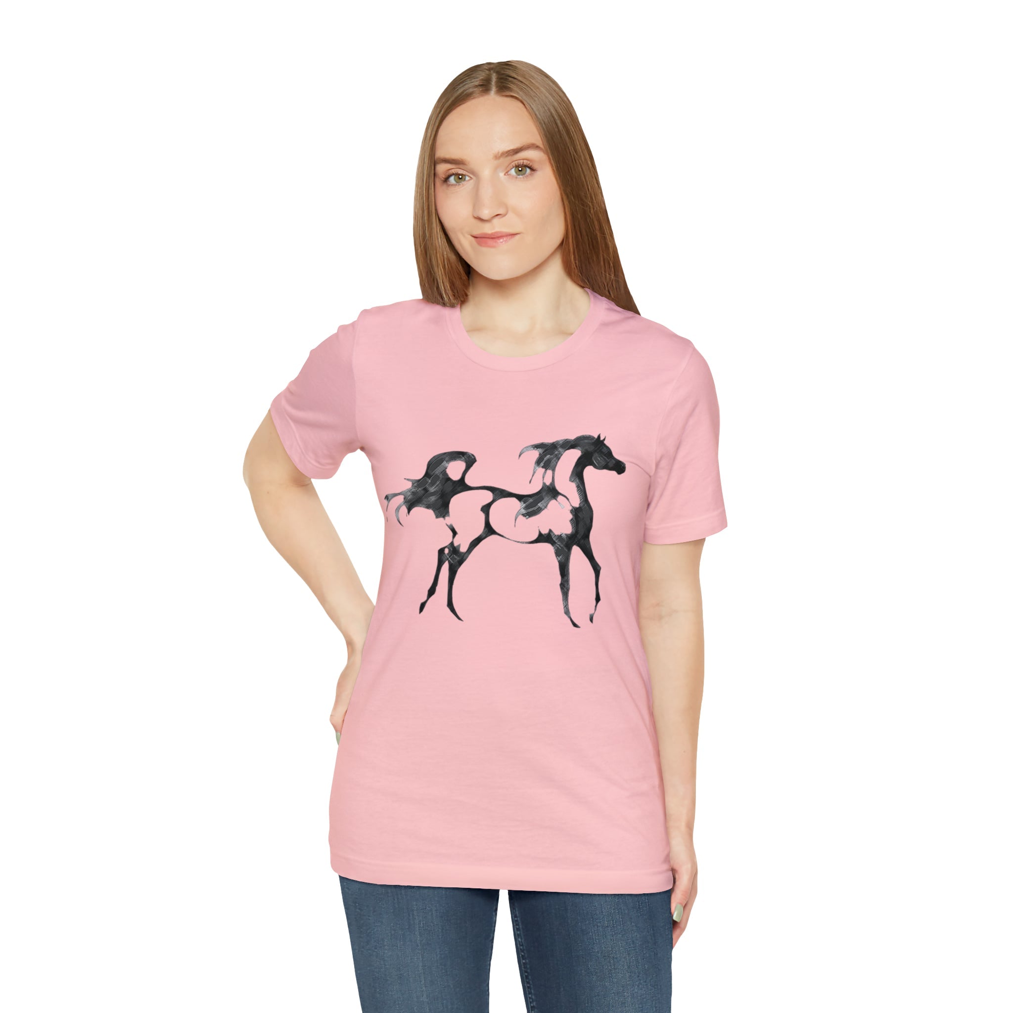 Unisex Jersey Short Sleeve Tee Arabian Horse Print