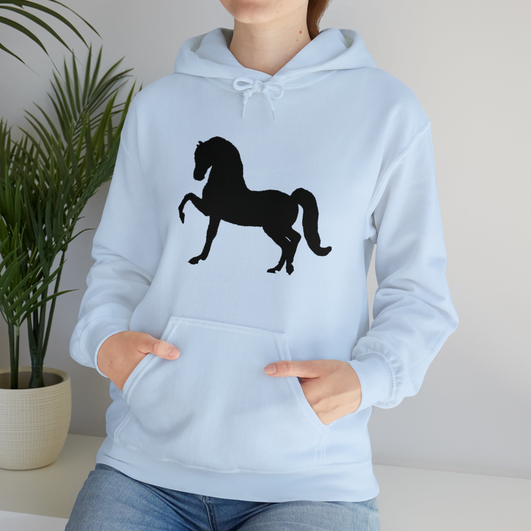 Unisex Heavy Blend™ Hooded Sweatshirt Morgan Horse front Print