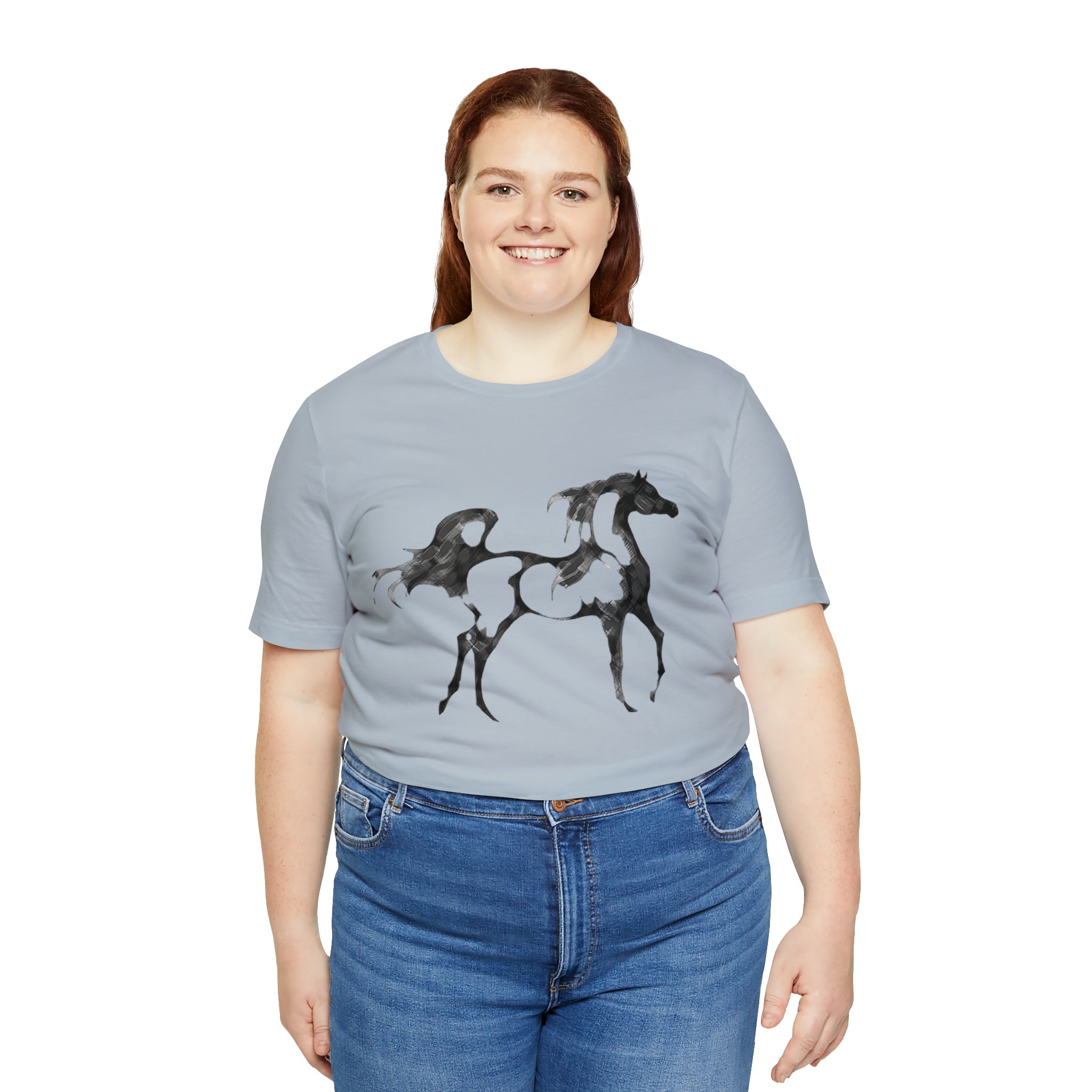 Unisex Jersey Short Sleeve Tee Arabian Horse Print