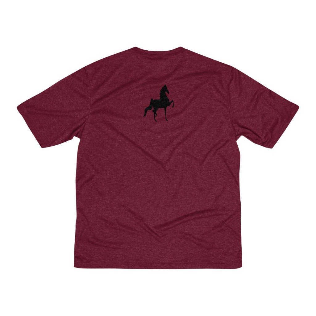 Saddlebred front and back Print Men's Heather Dri-Fit Tee