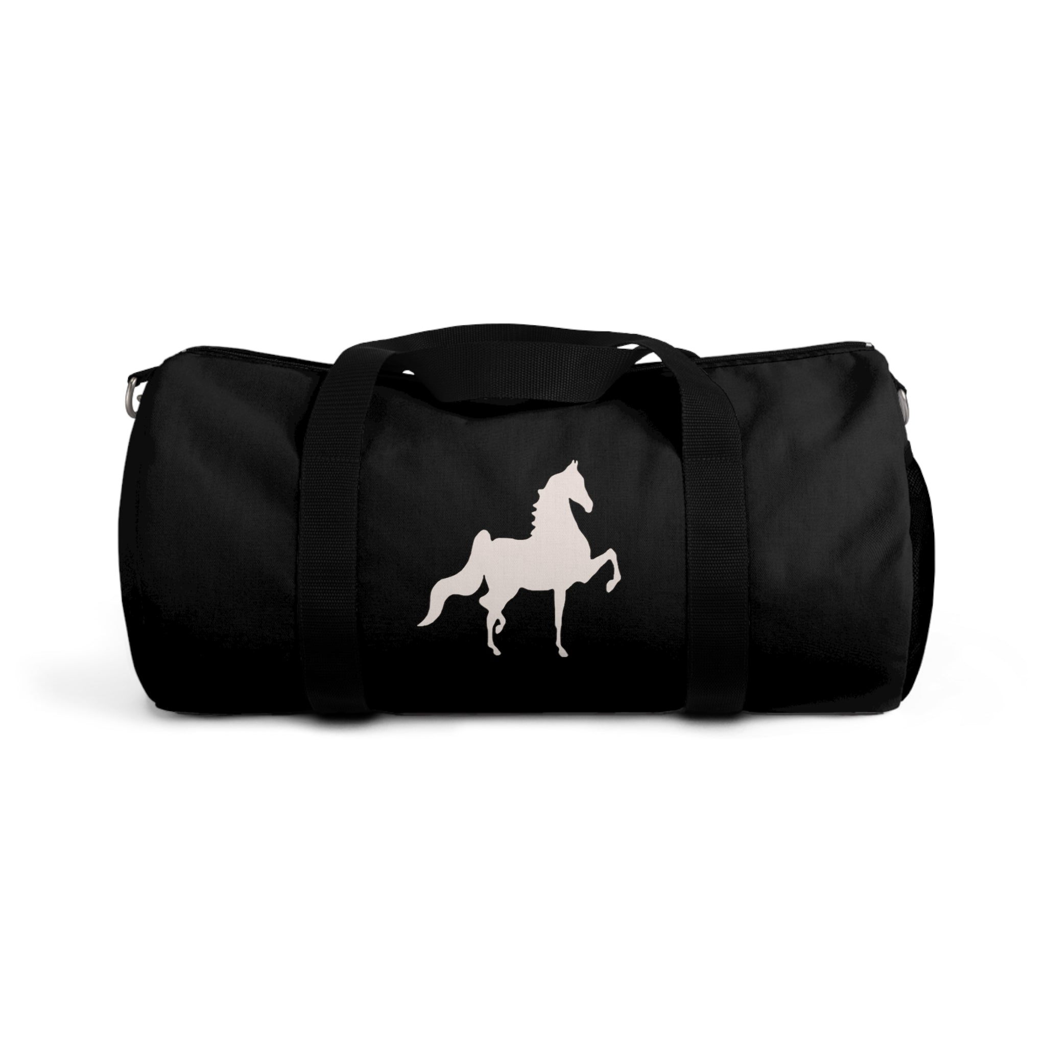 Saddlebred Print Black Duffel Bag