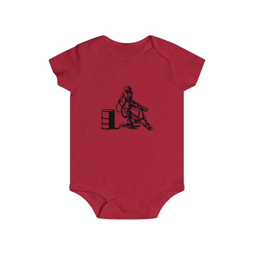 Barrel Racer Infant Rip Snap Tee - AdeleEmbroidery