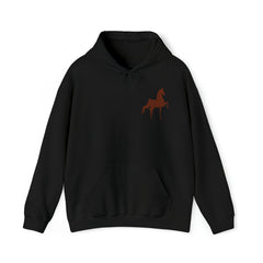 Unisex Heavy Blend™ Hooded Sweatshirt Front and Back Saddlebred Print