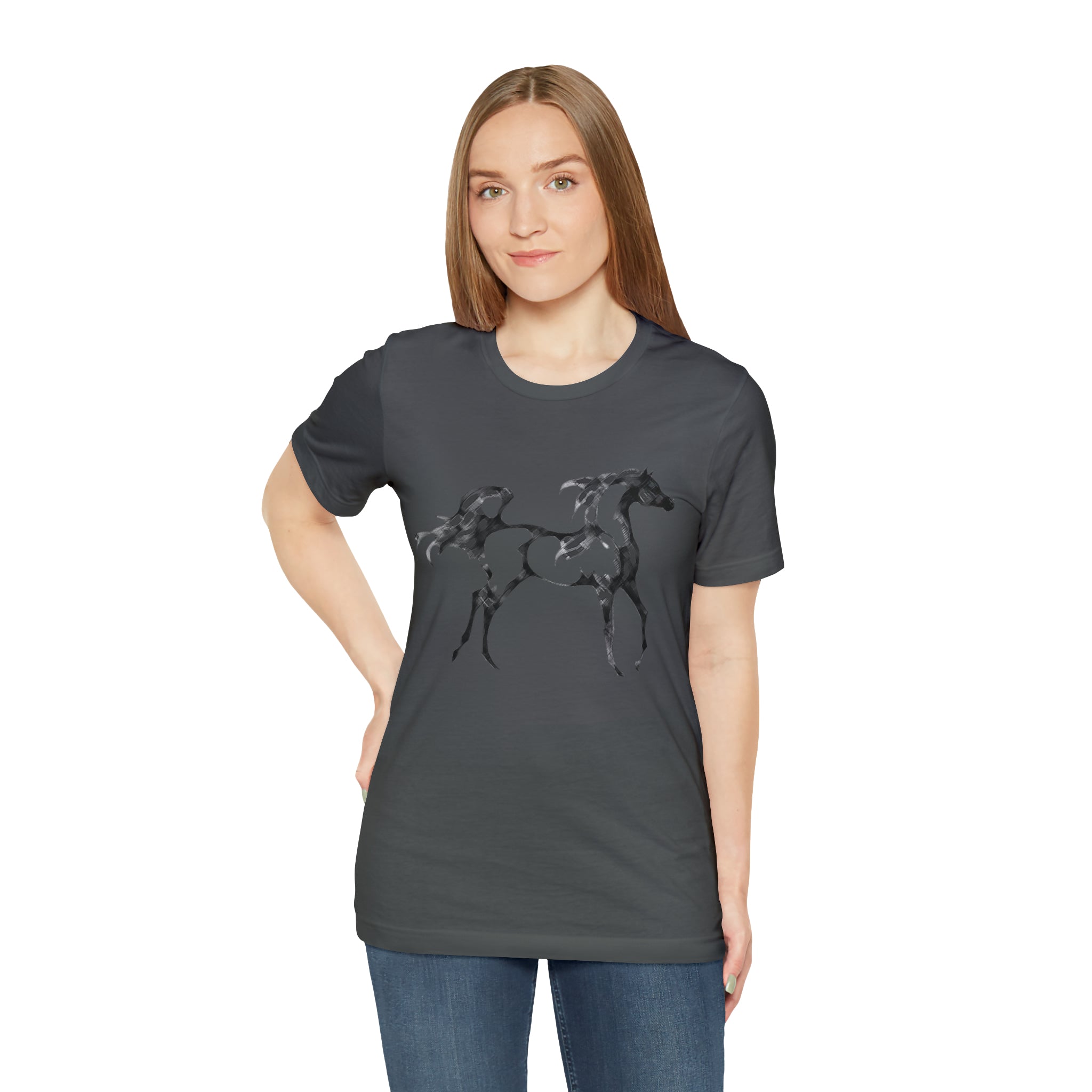 Unisex Jersey Short Sleeve Tee Arabian Horse Print