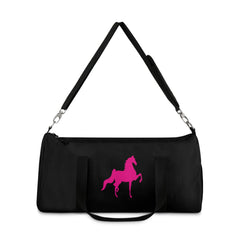 Saddlebred Print Black/Pink  Duffel Bag