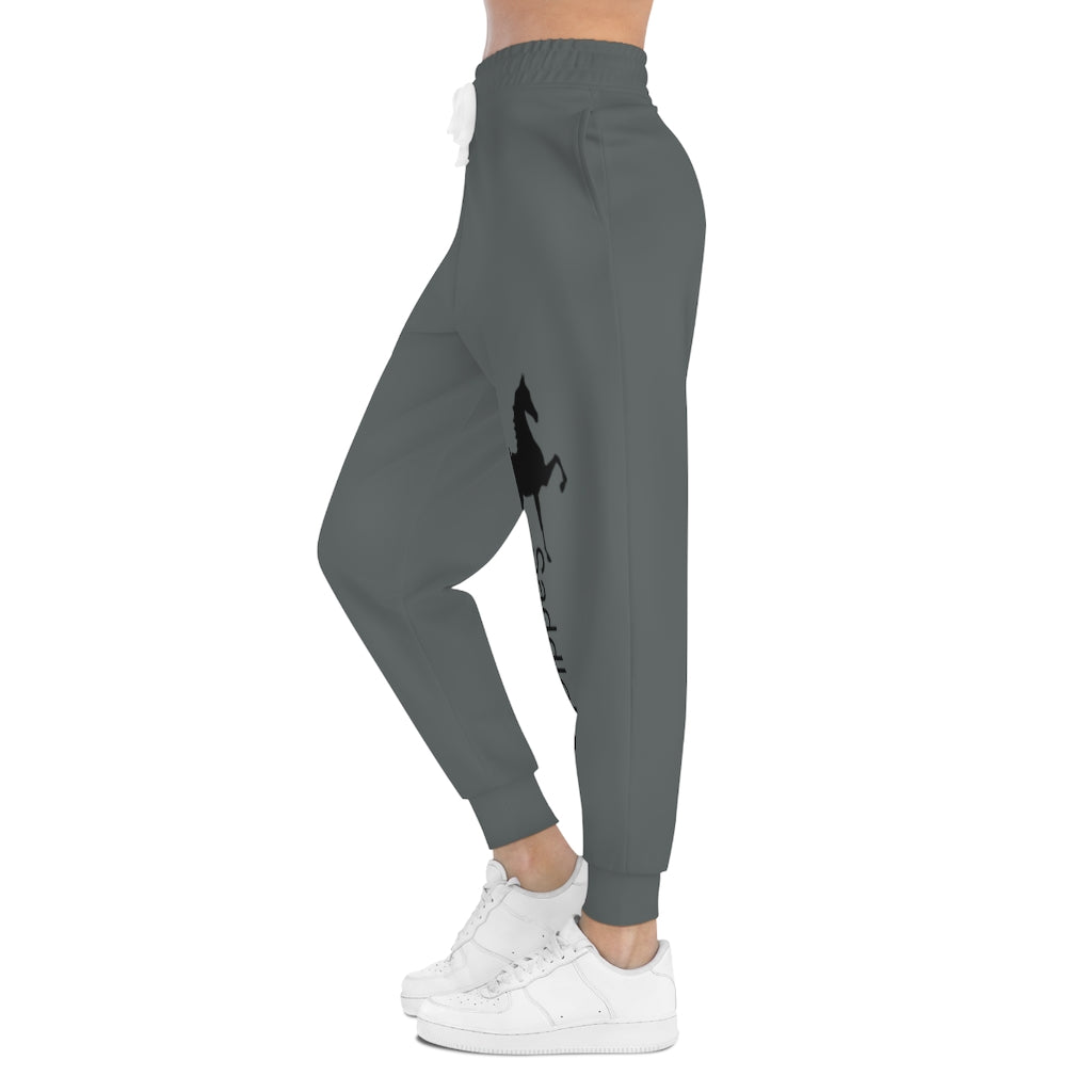 Saddlebred Print Athletic Joggers (AOP) Black