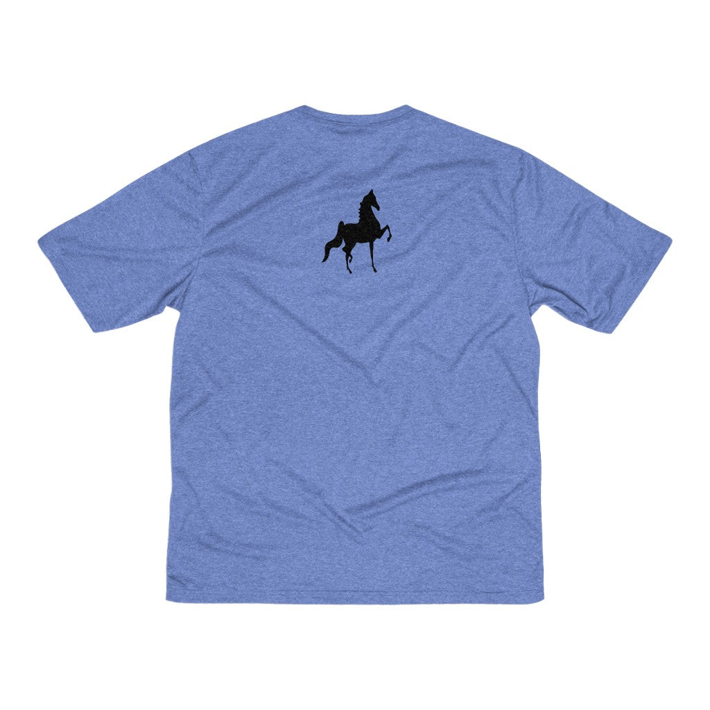 Saddlebred front and back Print Men's Heather Dri-Fit Tee