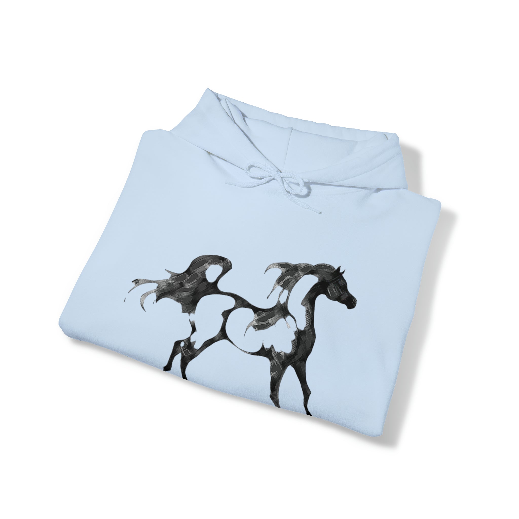 Unisex Heavy Blend™ Hooded Sweatshirt Arabian Horse front Print