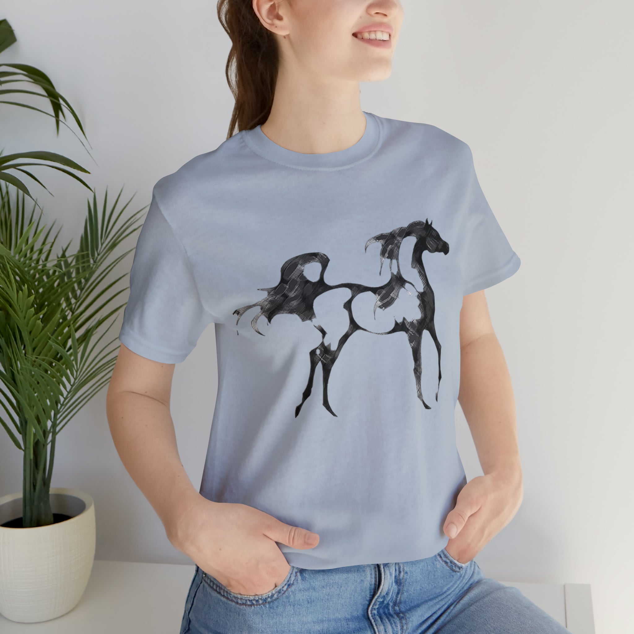 Unisex Jersey Short Sleeve Tee Arabian Horse Print