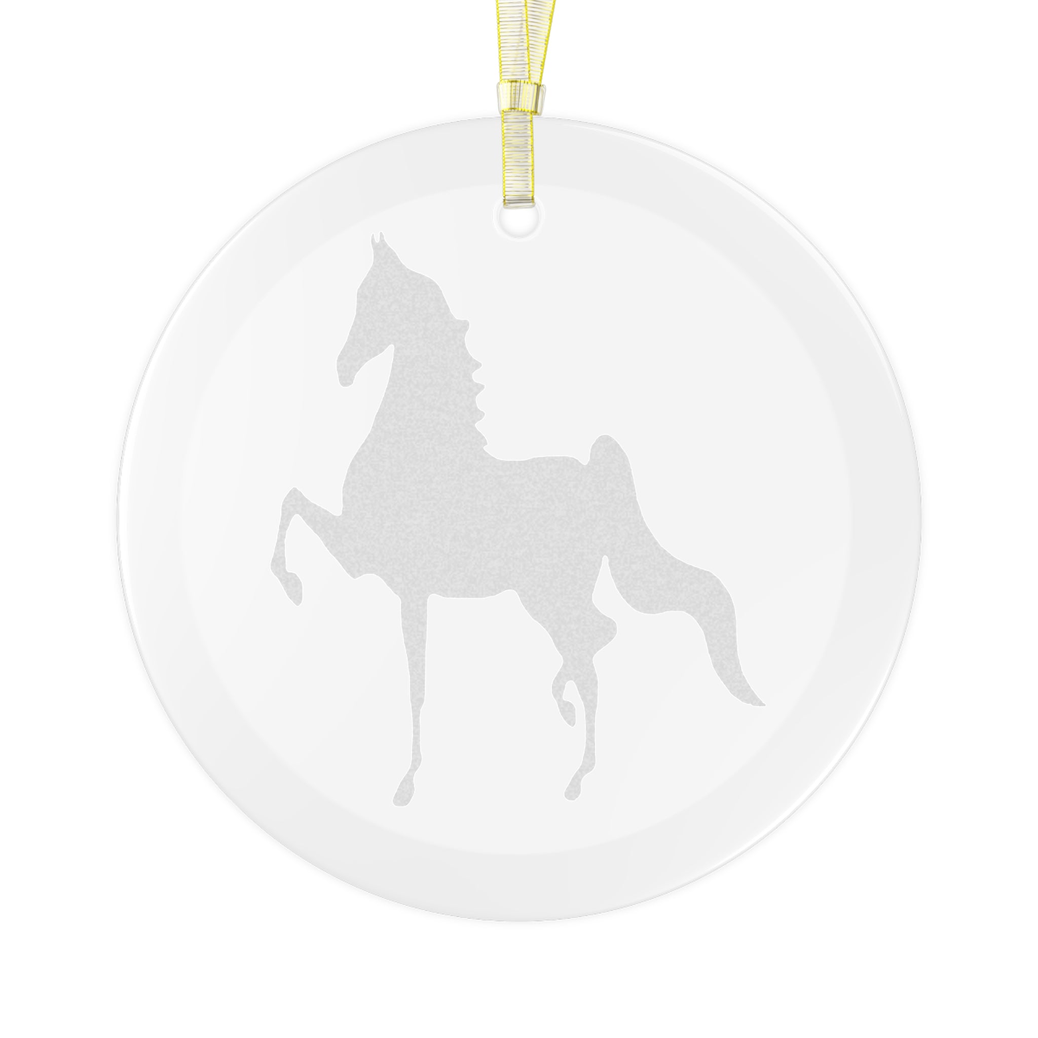 Saddlebred Glass Ornament