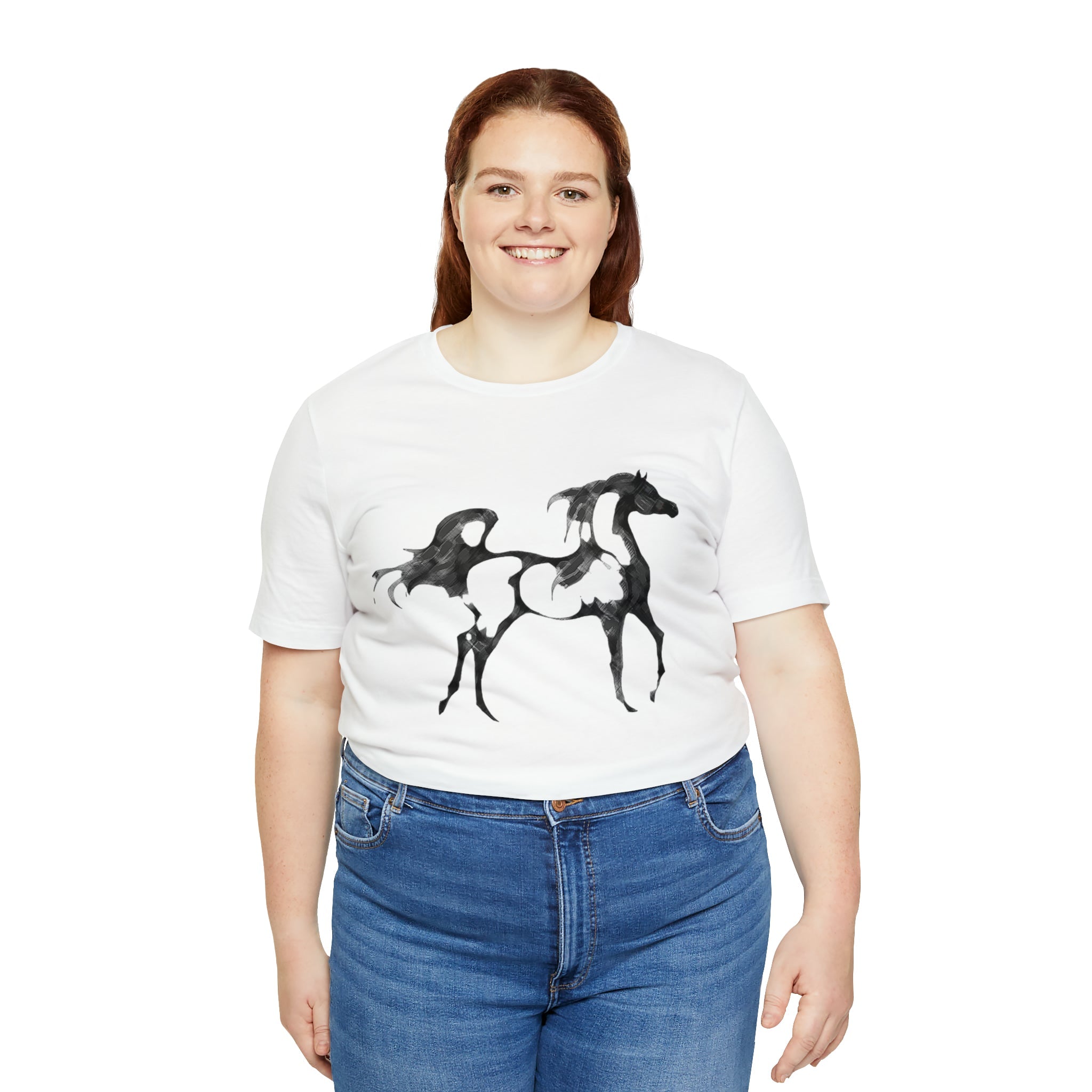 Unisex Jersey Short Sleeve Tee Arabian Horse Print