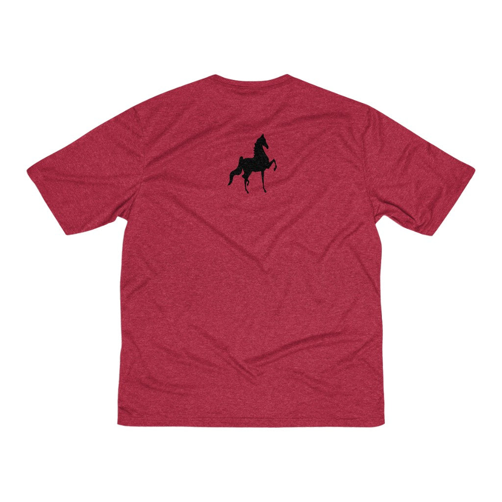 Saddlebred front and back Print Men's Heather Dri-Fit Tee