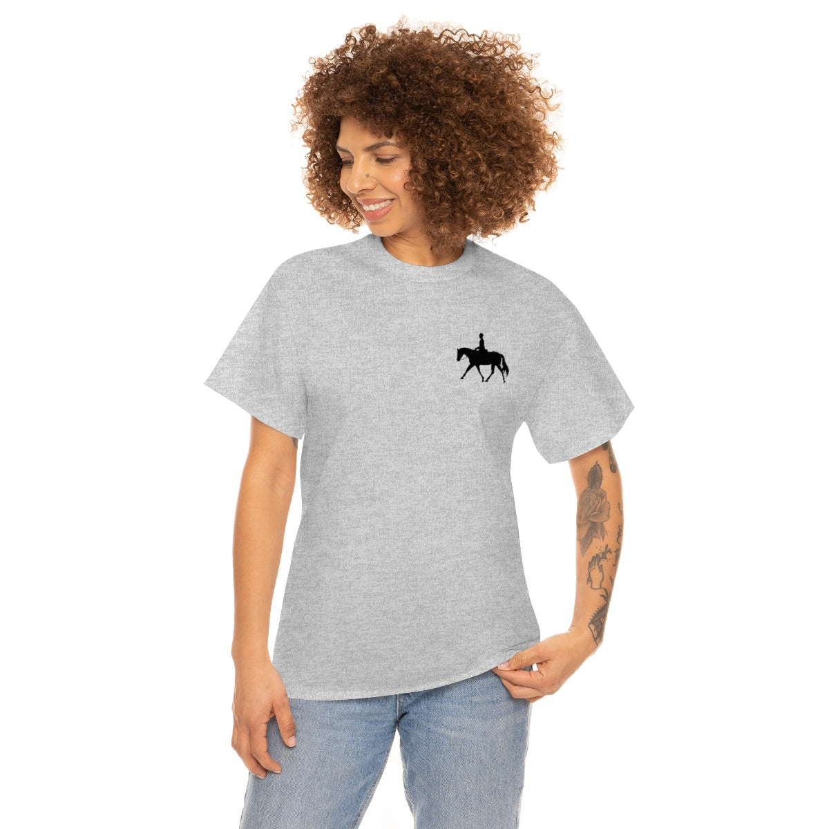 English Rider Print Unisex Heavy Cotton Tee