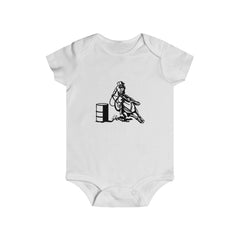 Barrel Racer Infant Rip Snap Tee - AdeleEmbroidery