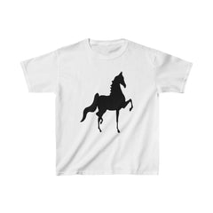 Kids Heavy Cotton™ Tee with Saddlebred Print front and back