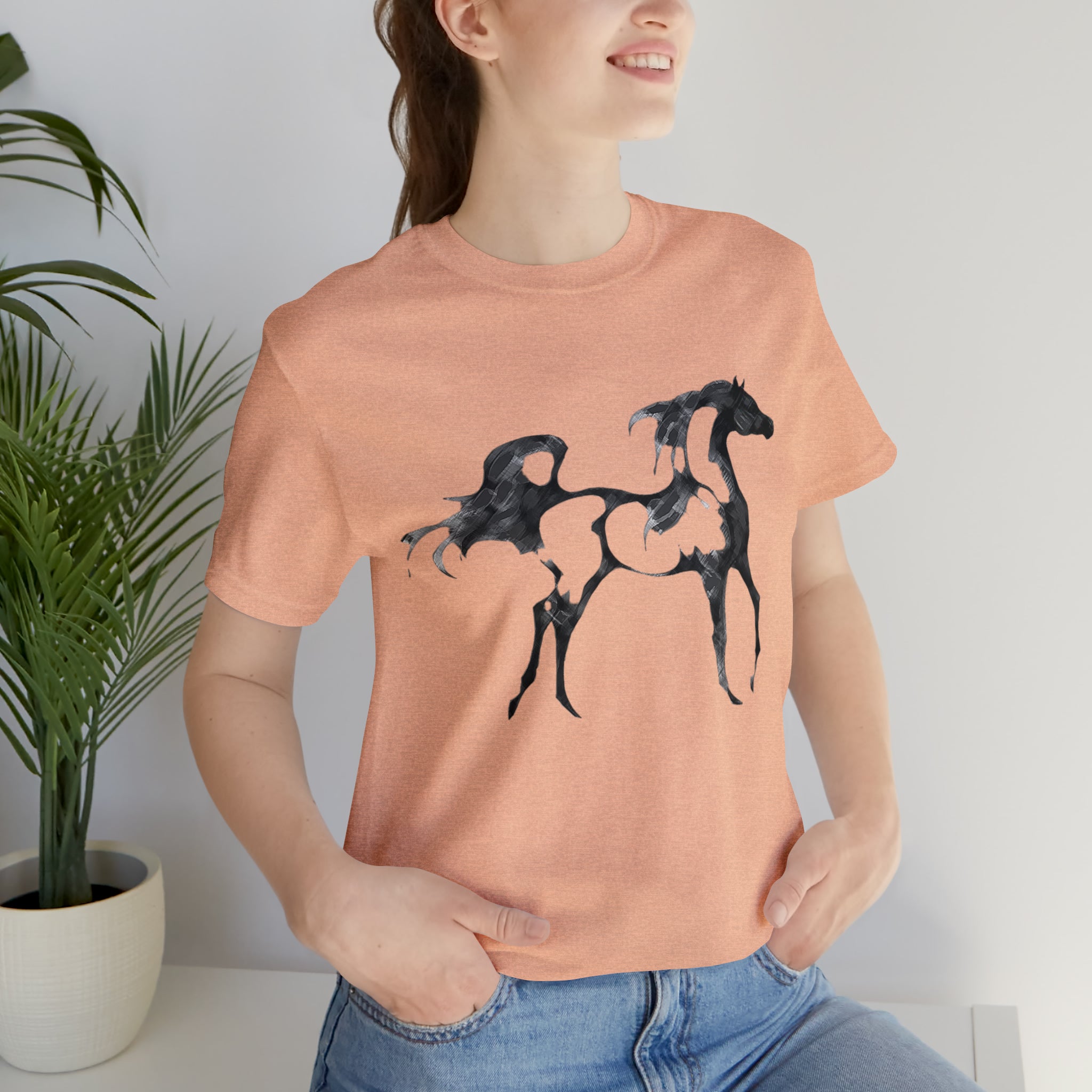 Unisex Jersey Short Sleeve Tee Arabian Horse Print