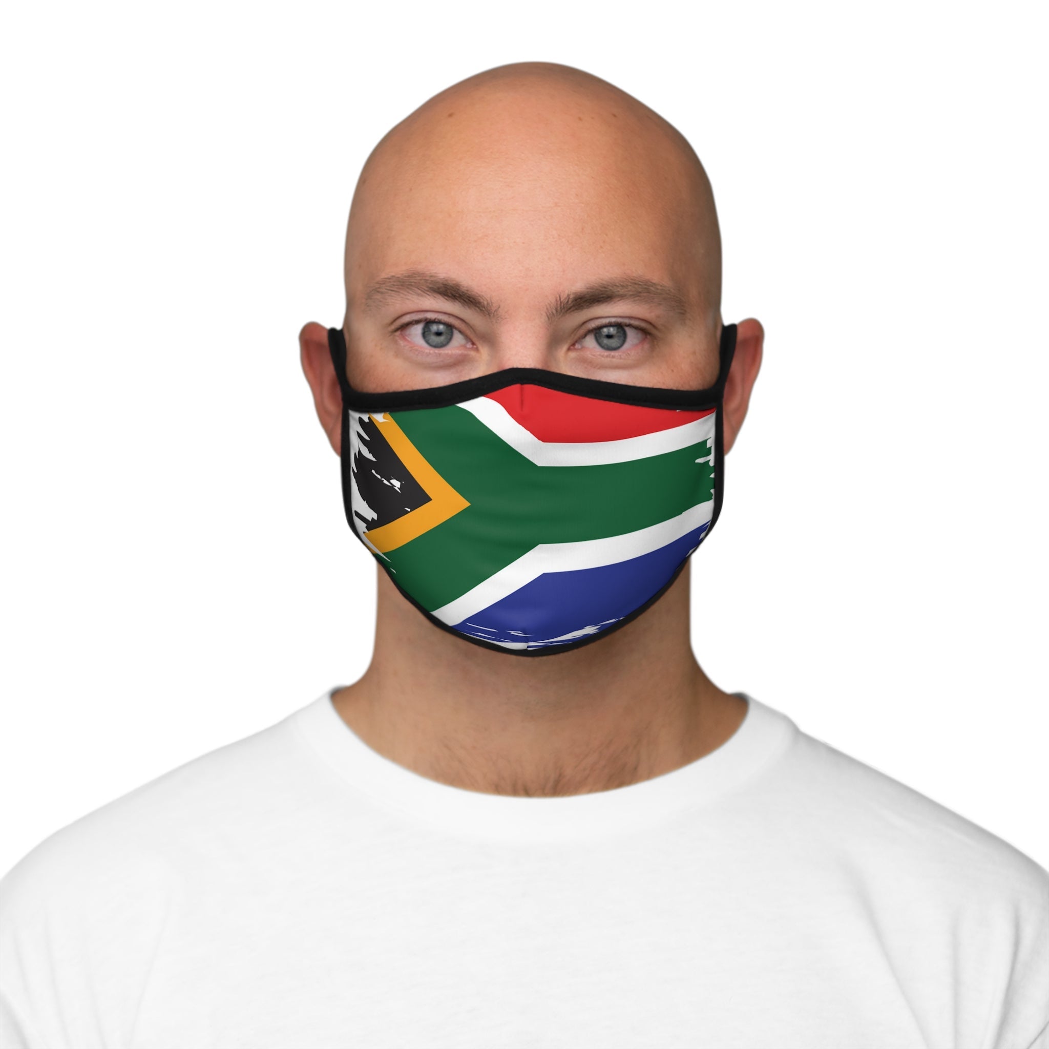 SA Flag Fitted Polyester Face Mask