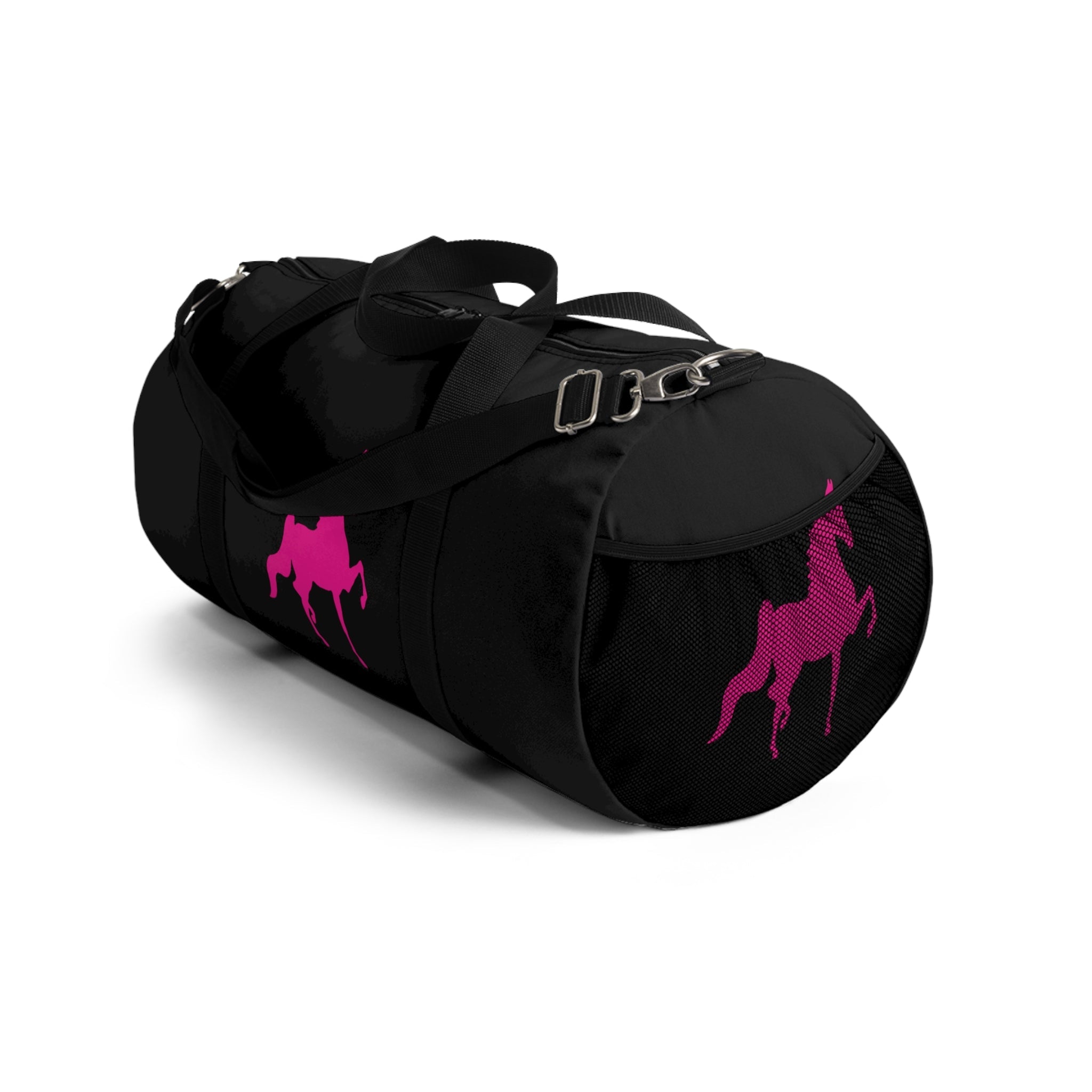 Saddlebred Print Black/Pink  Duffel Bag